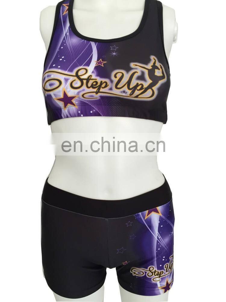 Girls cheer dance costumes for children dance leggings