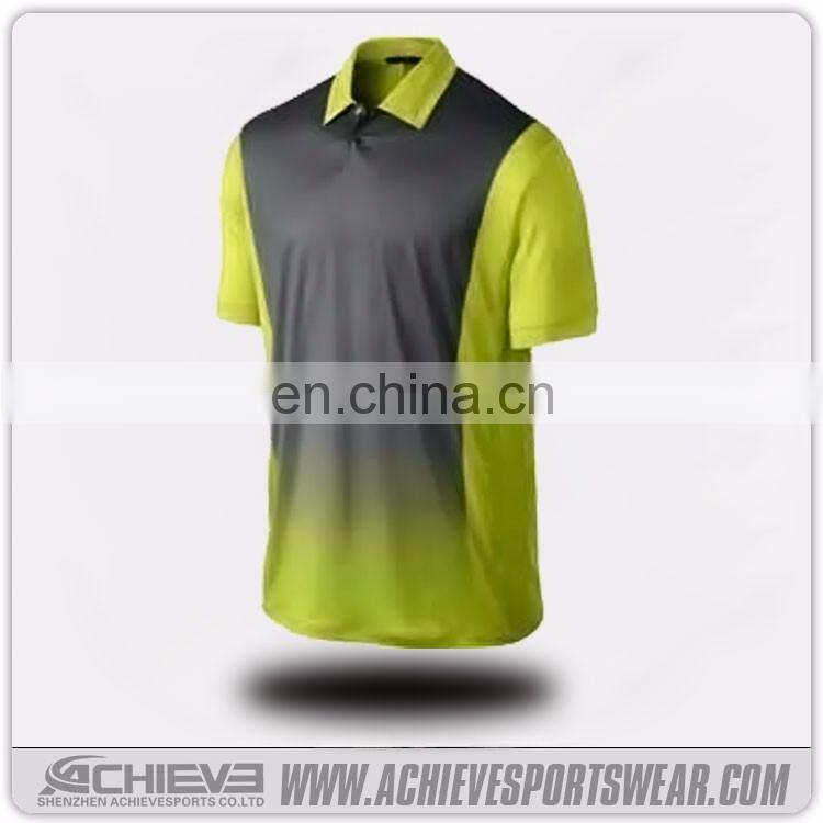 polyester blank sublimated polo shirt wholesale