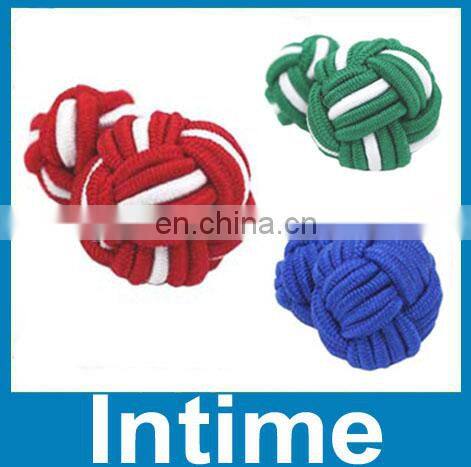 2013 multicolor silk knot cufflinks