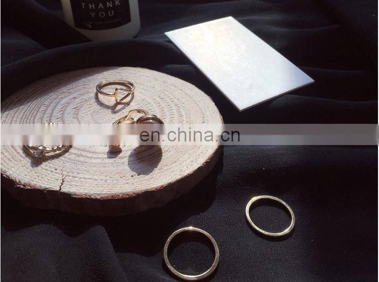 5PCS/Set Fashion Jewelry Special Pink Stone Rings For Women Knuckle Joint Ring Set