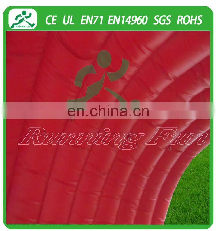 2015 Hot sale outdoor red inflatable advertising tent for event, inflatable tent, inflatable canopy tent