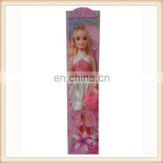 11" plastic toy modern gaudery girl doll