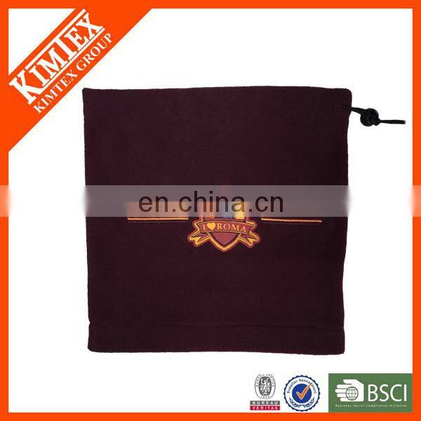 Custom embroidery promotional polar fleece neck warmer microfiber