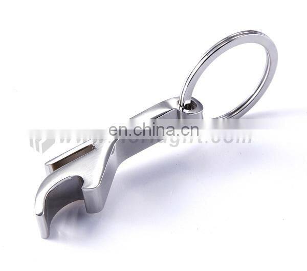 Advertising gift mini simple cool funny bottle opener keychain with custom logo