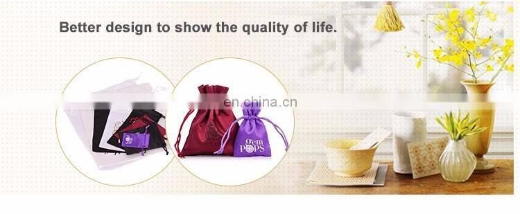Cheap Silk Drawstring Satin Bag with Logo Printing ,Gift Satin Bag
