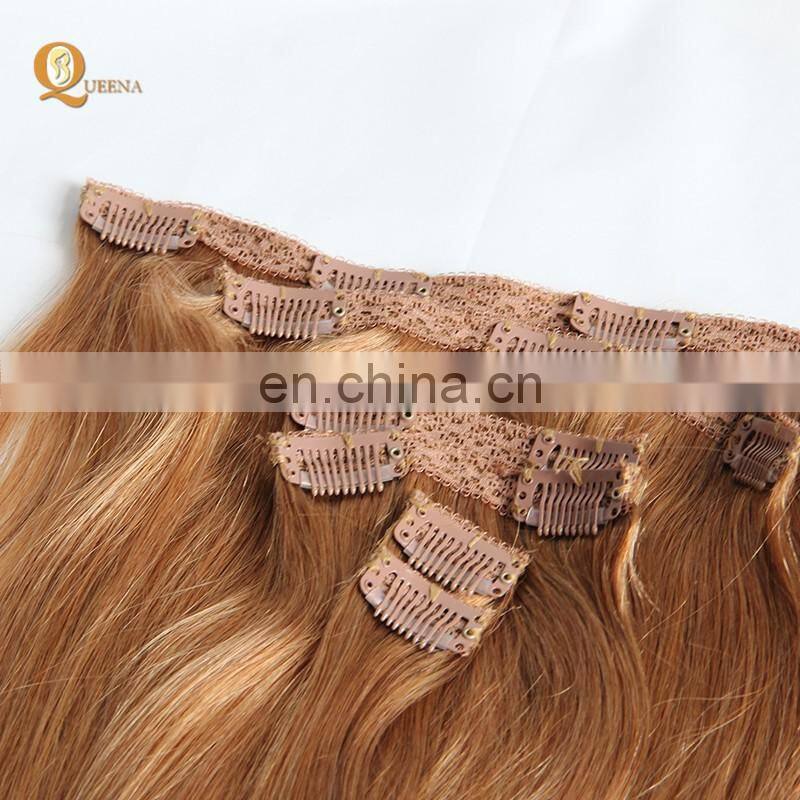 Factory Direct OEM 120 160 220 260grams set Double Drawn Clip in Hair Extension Full Head Set