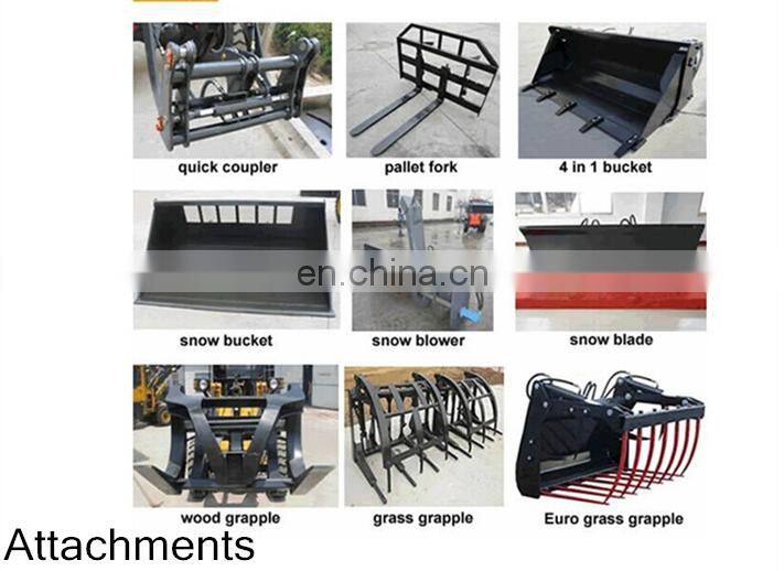 2.5ton shovel loader with snow blower for Canada market