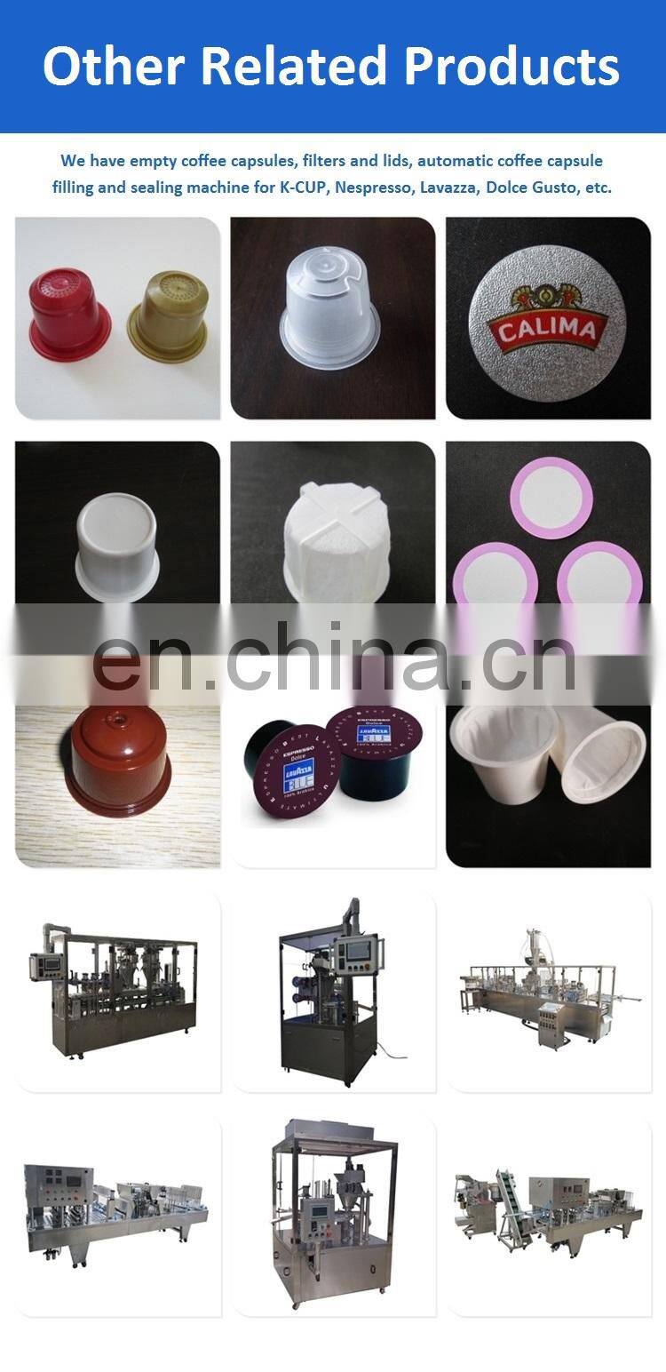 straight-line type automatic coffee capsule filling machine for nespresso/ k cup coffee machine commercial