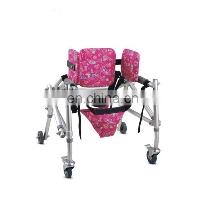 Pediatrics Rehabilitation Equipment Walking Aids Children Rollator Walker Wheelchair Rehabilitation Therapy Supplies 61x25x80cm