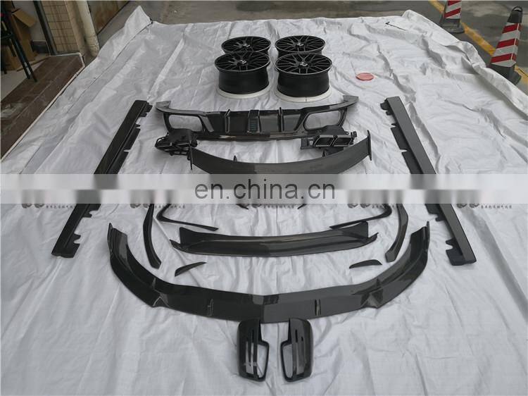 High quality carbon fiber body kit for Mercedes Benz CLA class CLA45 A&mg front lip rear lip side skirts and wing spoiler