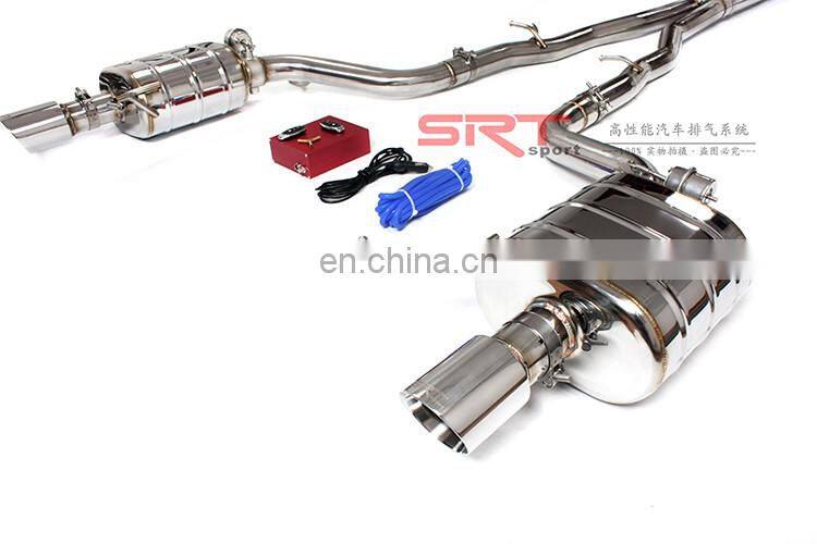 electric exhaust valve for bmw 6 series exhaust system catback with quad double tip