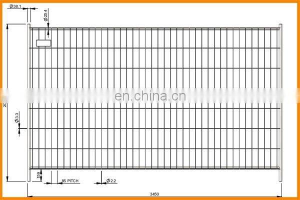 Heras style fence building site security fence