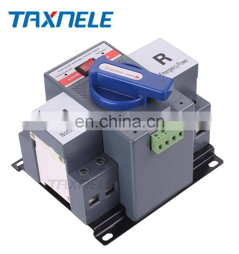 2P 4P ATS 63A 230V 380V Micro Circuit Breaker Dual Power Automatic transfer switch Auto transfer switch, dual power ats