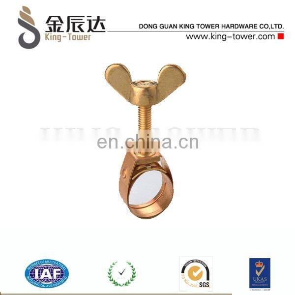 Wing head Plastic butterfly screws with black zinc plated