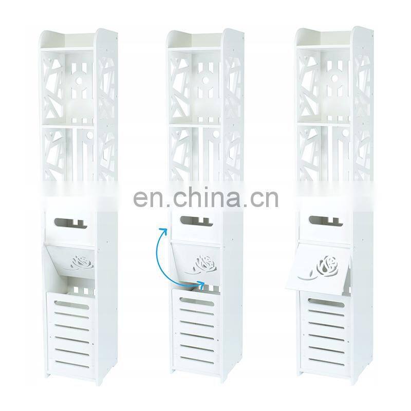 Bathroom Cabinet White Post OPENWORK BASKET