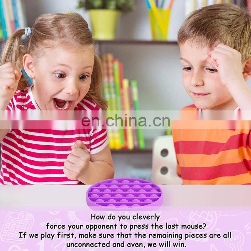 special autism bubble large square baby bubble squishy simple sensory dimple fidget toys with alphabet