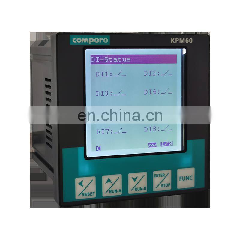 10kw Intelligent RS485 programmable motor thermal protection controller KPM60