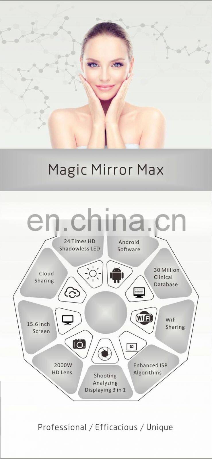 new portable dermlite hud smart skin scanner digital hot sale woods lamp for visia skin scanner analyzer imprim photo easy use