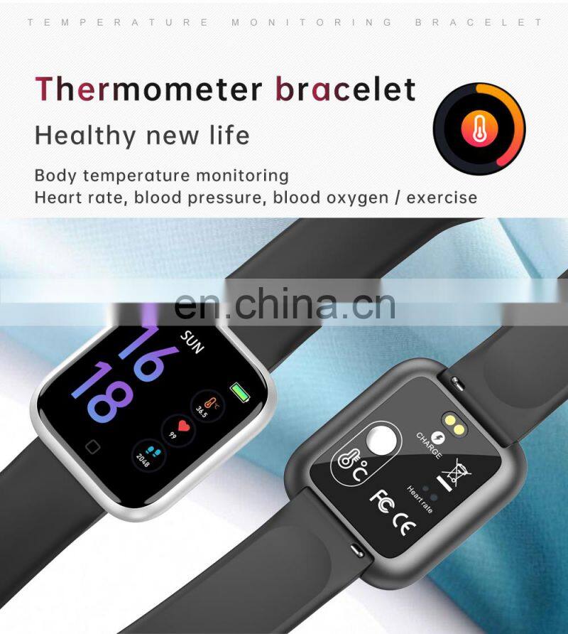 T80S Smart Watch Women Men Sports Fashion Ip68 Waterproof Fitness Tracker Heart Rate Smartwatch