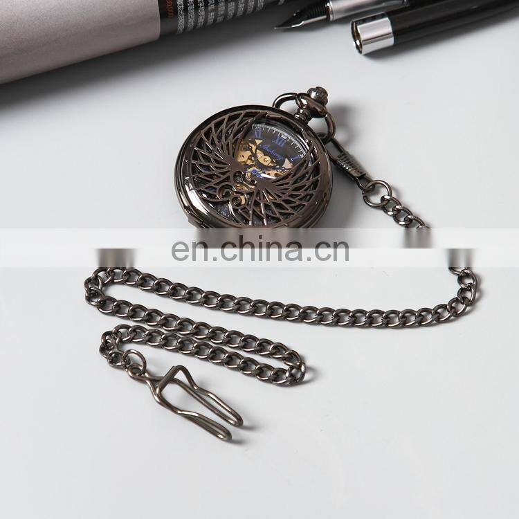 GOHUOS Luxury hand winding mechanical pocket watches for men private label mechanical watch