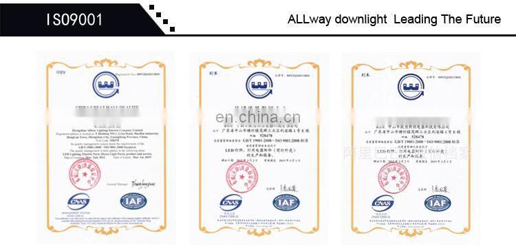 ALLWAY 5w recessed led spot light colorful ring hotel spotlight