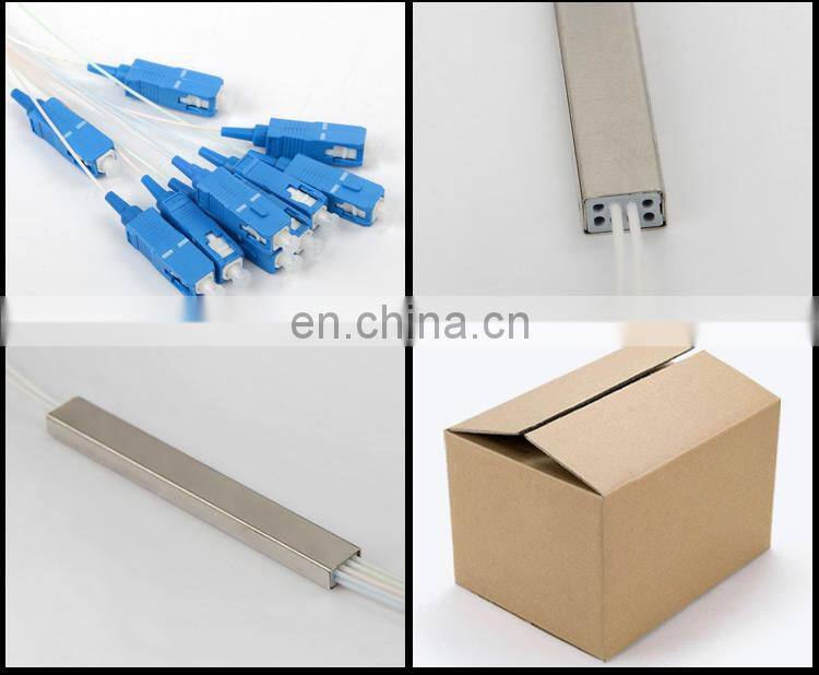 2:8 Stainless Steel Tube Type Mini Plc FO Splitter 2x8