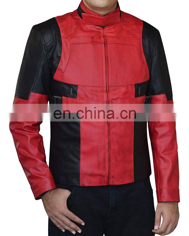 Custom Leather Motorcycle Jacket Cowhide Motorbike Jacket Motocross Racing Jacket For Winter Warm