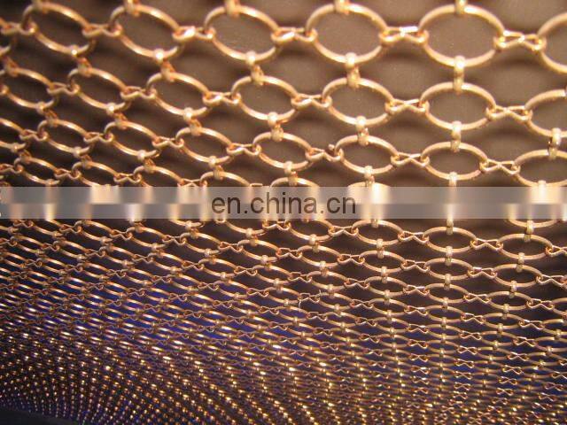 Stainless Steel Decorative Metal Chain Braid Ring Mesh