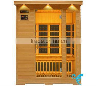 A serial tourmaline sauna room