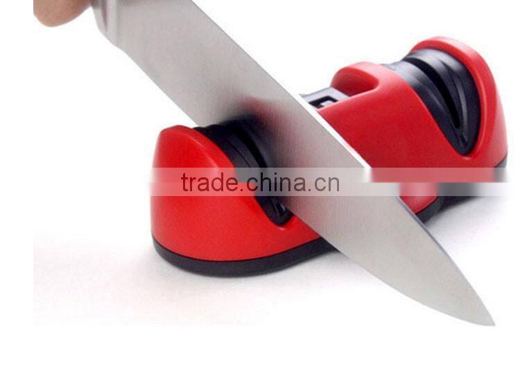 Hot new ceramic 2 stage kitchen knief sharpener with vacuum suction