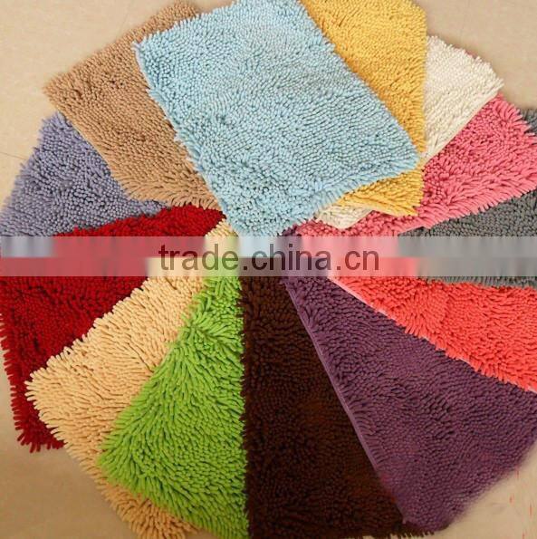 China microfiber small chenille mats golden supply