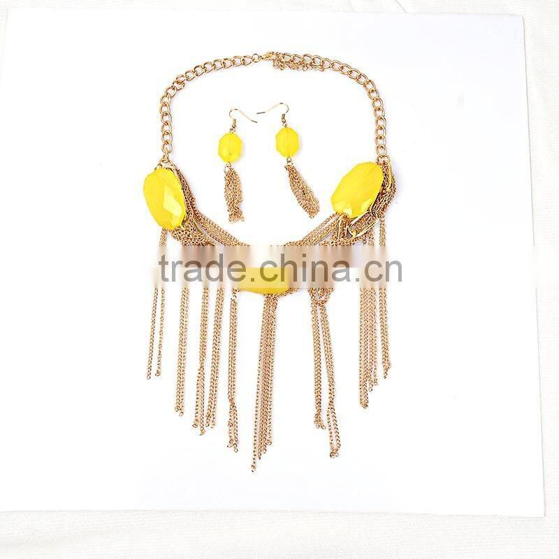 2016 Women Jewelry Necklaces Cord Charms Tassel Necklace