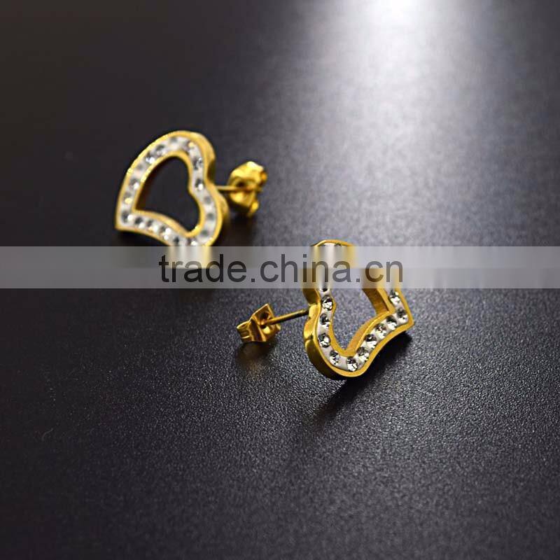 fashion jewelry diamond heart shape african beads jewelry set