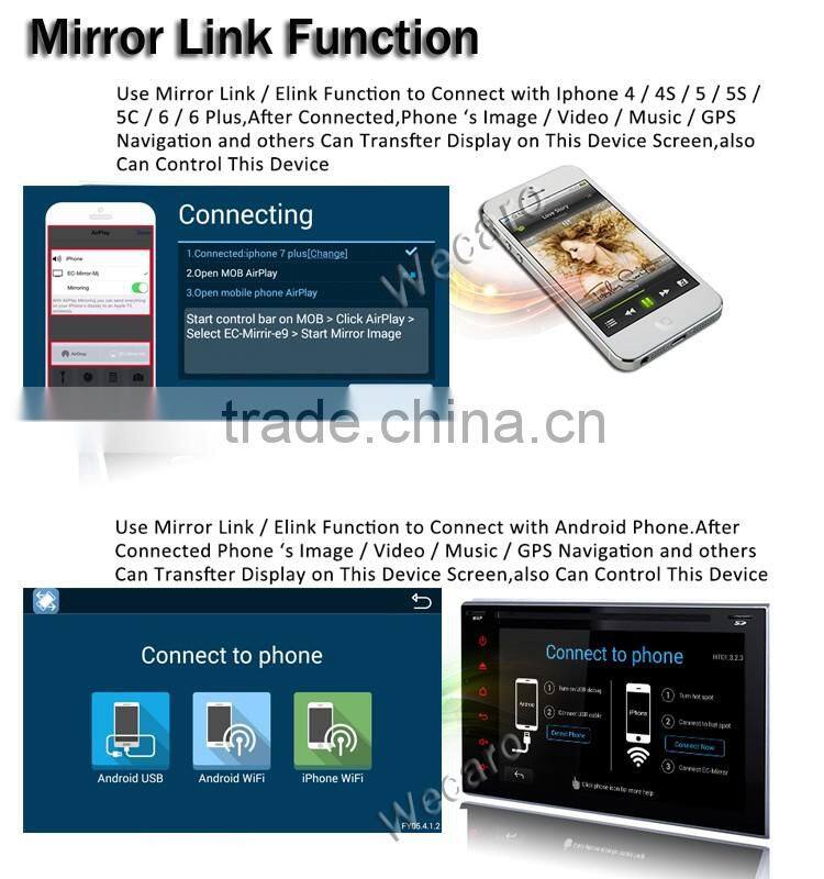 Wecaro WC-FE1019 10.2 inch android 4.4/5.1 Car DVD Gps Navigation for escort radio 2014 2015 2016 With Wifi and 3G GPS