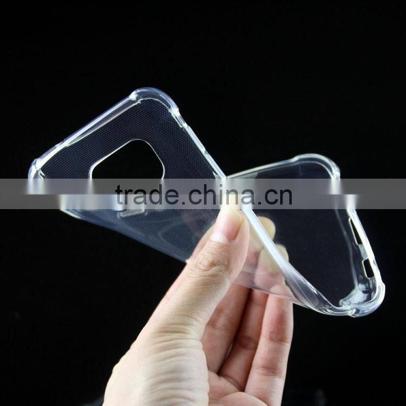 clear Transparent soft tpu anticollision dust control cell phone case for Samsung Galaxy S7 G930 skin
