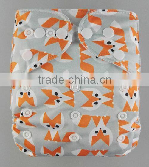 New Arrival Hip Snaps Baby Diaper Customized One Size Cloth Diaper
