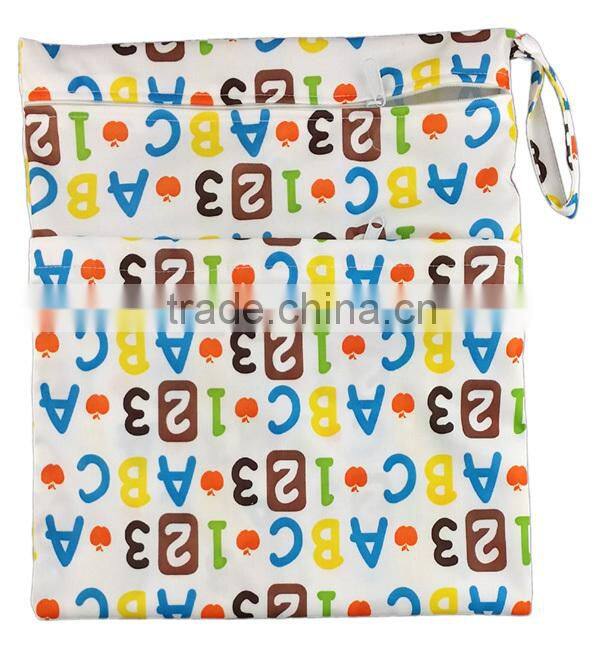 Free Shipping High quality Machine Printed Baby Diaper Bags