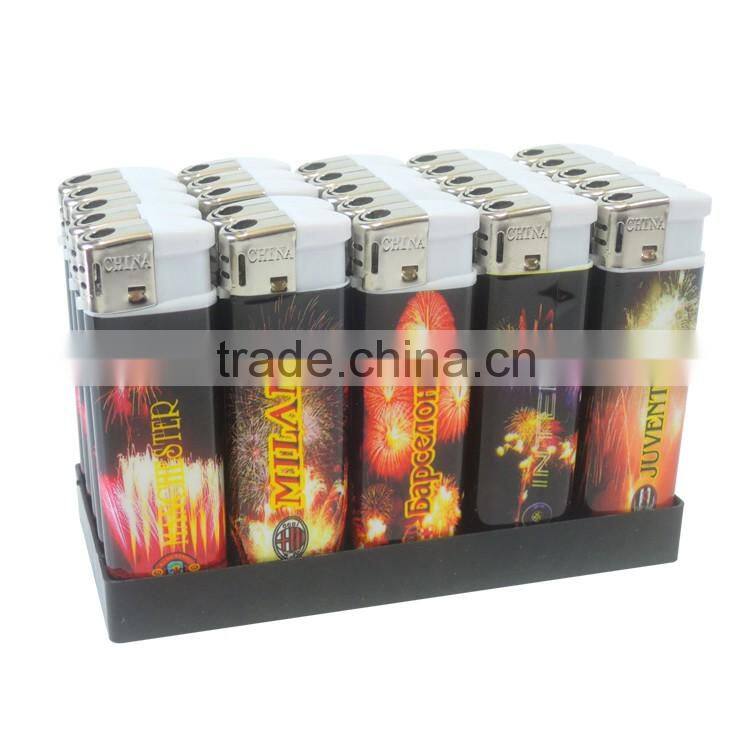 wrap customer's picture plastic electric disposable cigarette lighter cheap price
