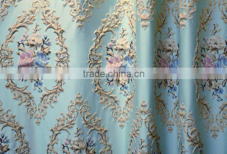 good quality European style type palace embroidery curtain shade window curtains