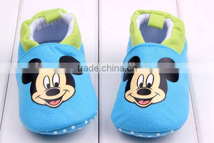 0-1 year old Cartoon head baby shoes do not fall shoes baby shoes baby Toddler shoes