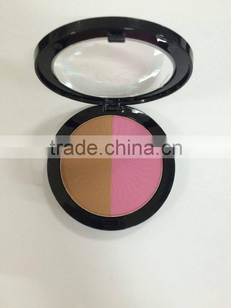 2016 newest 2 color blush & concealer powder with pattern