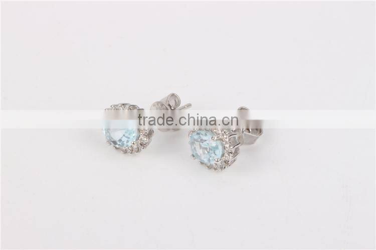 Latest ladies fashion girl earrings with diamond stone