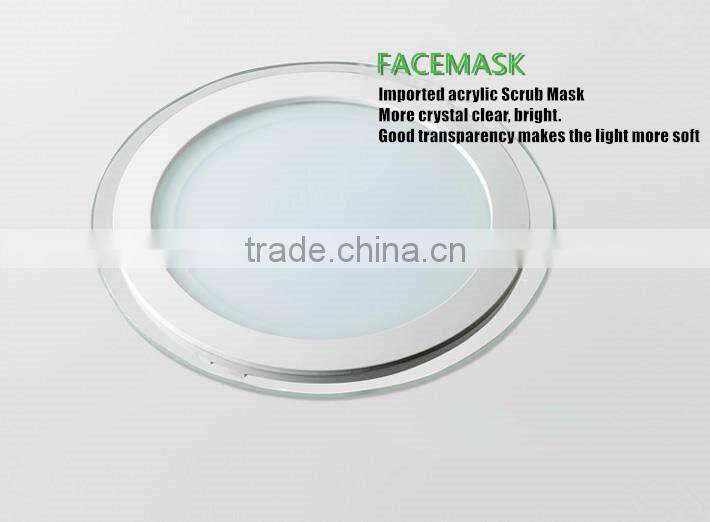 warm white and cool white glass led panel light, SMD5730 led light panel glass, dimmable backlit led panel light