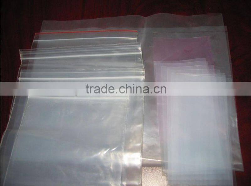 Factory Supplier Plastic Ziplock Bag/Zipper PE Bag Making Machine