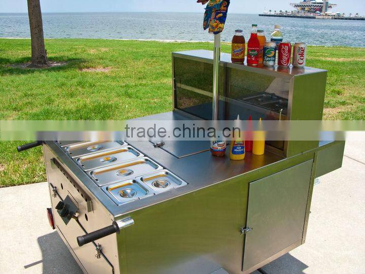Most popular used mobile hot dog kiosk cart best China hot dog vending trailer