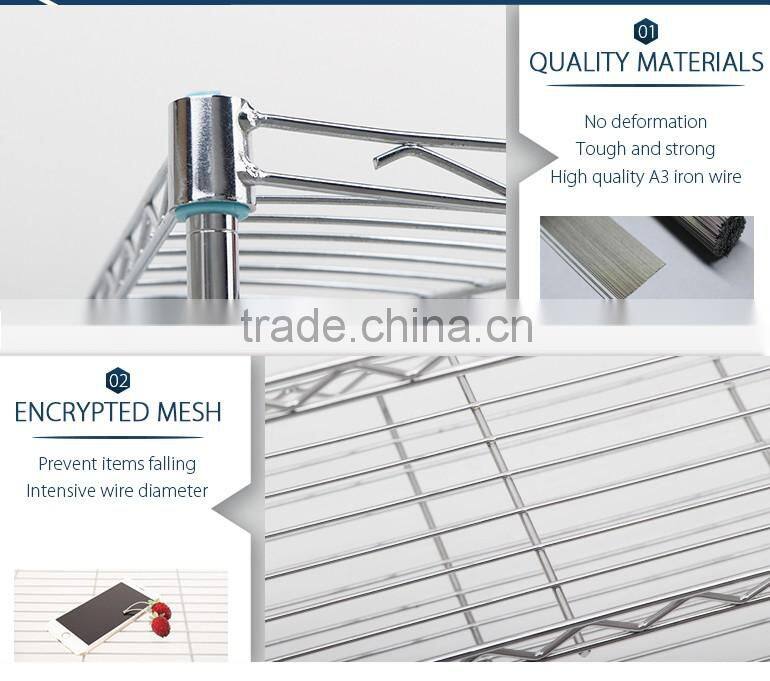 Utility 5-tier metal adjustable wire storage for sale