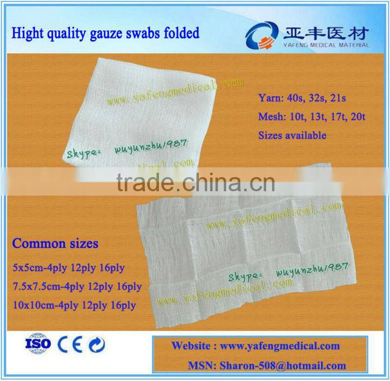 Good price for no folding gauze sponges