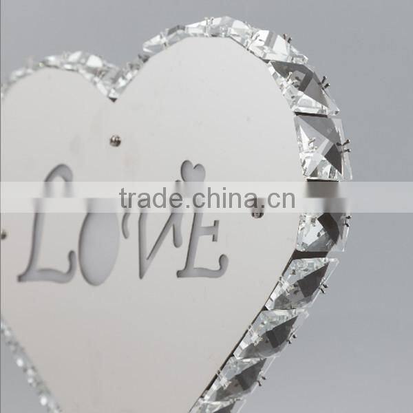 LOVE word crystal table lamp