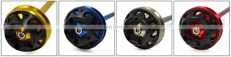 BJ-FS-YA001 Top Quality CNC Aluminum Motor Bike Parts Motorcycle Front Axle Slider for Yamaha T-max 530