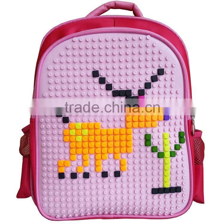 Novelty fanny diy silicone silicone book bag kids school backpack